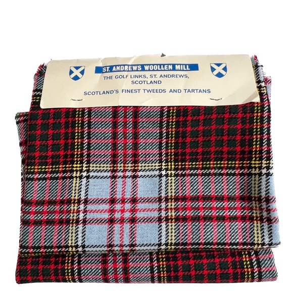 ST. ANDREWS WOOLLEN MILL Fabric Anderson Plaid Tartan 3/4 yd x 60 NEW Wool Blend - Picture 1 of 5